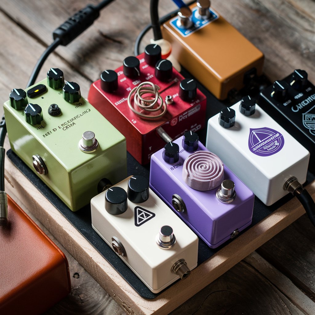 Professional guitar pedalboard setup